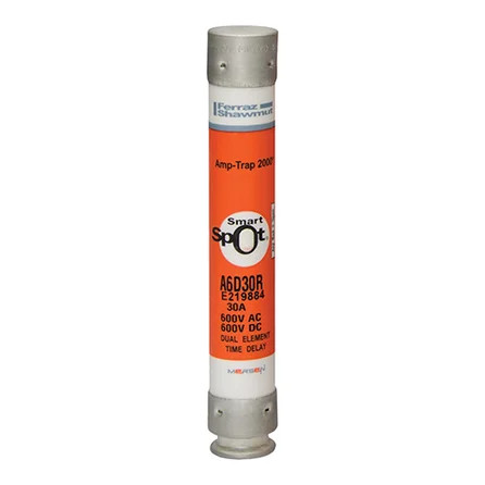 Mersen Class RK1 Time-Delay Fuse 30A 600VAC/600VDC with SmartSpot Indication System