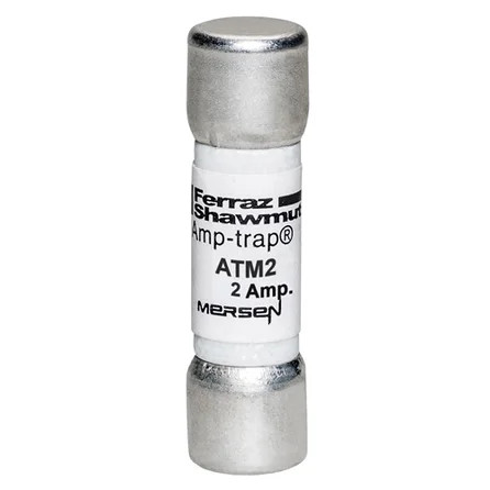 Mersen ATM2 Midget Fast-Acting Fuse 2A 600VAC/600VDC Ferrule Terminal