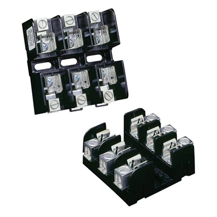 Mersen 3-Pole Semiconductor Fuse Block 750VAC/750VDC 30A with Reinforced Clip-In Design
