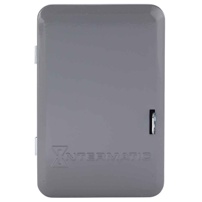 Intermatic ET8015C Astronomic 7-Day 1-Circuit Electronic Control, 120-277 VAC, SPST, Indoor Metal Enclosure
