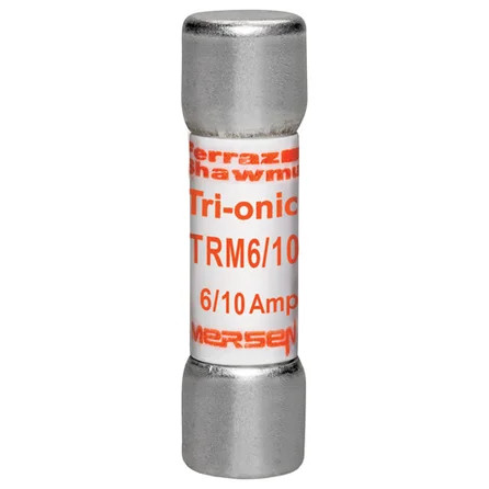 Mersen TRM6/10 Midget Time-Delay Fuse 250VAC 0.6A Ferrule Terminal
