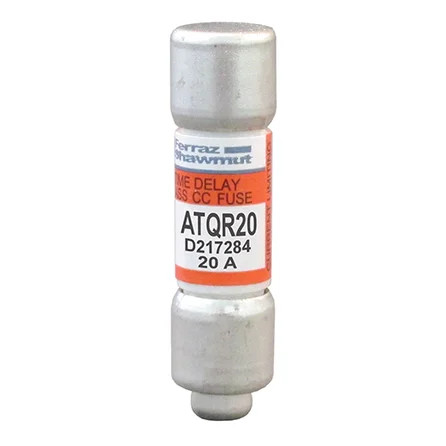 Mersen ATQR20 Fuse ATQR - Class CC - Time-Delay 600VAC 300VDC 20A Ferrule Amp-Trap 2000