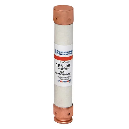 Mersen TRS30R Class RK5 Time-Delay Fuse 30A 600VAC/300VDC Ferrule Terminal