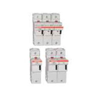 Mersen US221I UltraSafe US22 Modular Fuse Holder, DIN Rail Mount, Polyamide