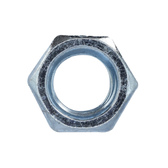 Minerallac Grade 5 Hex Nut 3/8"-16 Medium Carbon Steel Zinc Plated Finished Hardware, 100 Pack