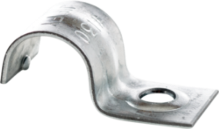 Minerallac Jiffy Clip One-Hole Conduit Strap for 1/8" Tubing - Pre-Galvanized Steel Construction