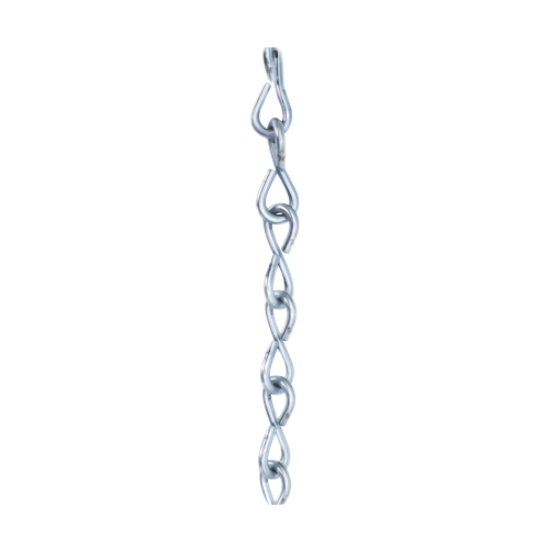 Minerallac #12 Steel Jack Chain 100ft Zinc Plated General Utility Chain