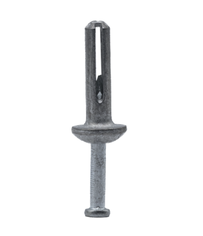 Minerallac 1/4" x 1-1/4" Zamac Hammer Drive Anchors - Zinc Plated Light Duty Concrete & Masonry Installation System