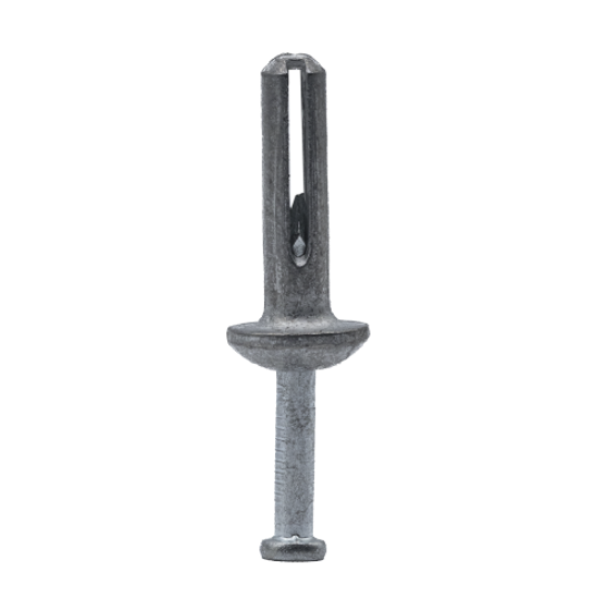 Minerallac 1/4" x 1-1/4" Zamac Hammer Drive Anchors - Zinc Plated Light Duty Concrete & Masonry Installation System, 100 Pack