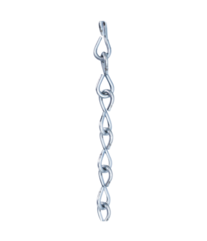 Minerallac #14 Jack Chain 100ft Zinc Plated Steel General Utility Chain