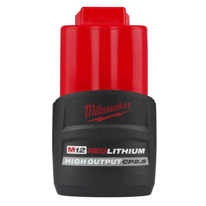 Milwaukee Tool 48-11-2425 M12 REDLITHIUM, HIGH OUTPUT, CP2.5 Battery Pack