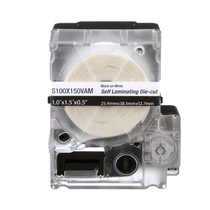 Panduit S100X150VAM PXE, S100X150VAM MP Printer Self-Lam Label, Vinyl, White, 1.5"x1", 0.5"POH Panduit S100X150VAM PXE, S100X150VAM MP Printer Self-Lam Label, Vinyl, White, 1.5"x1", 0.5"POH