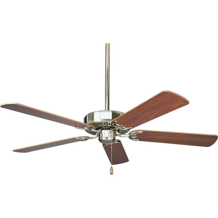 Progress Lighting P2501-09 AirPro 52" 5-Blade ceiling fan in Brushed Nickel