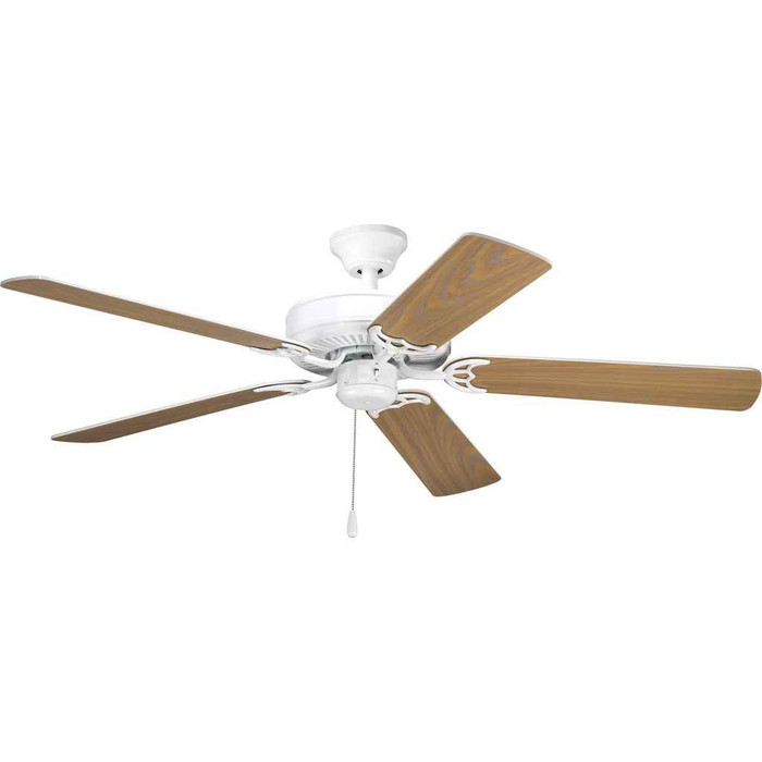 Progress Lighting P2501-30 AirPro 52" 5-Blade ceiling fan in White