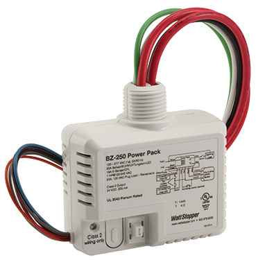 Pass & Seymour BZ250 Wattstopper 24 VDC Universal Voltage Power Pack, Auto or Manual On/Off, Rated for Lighting or Plug Loads
