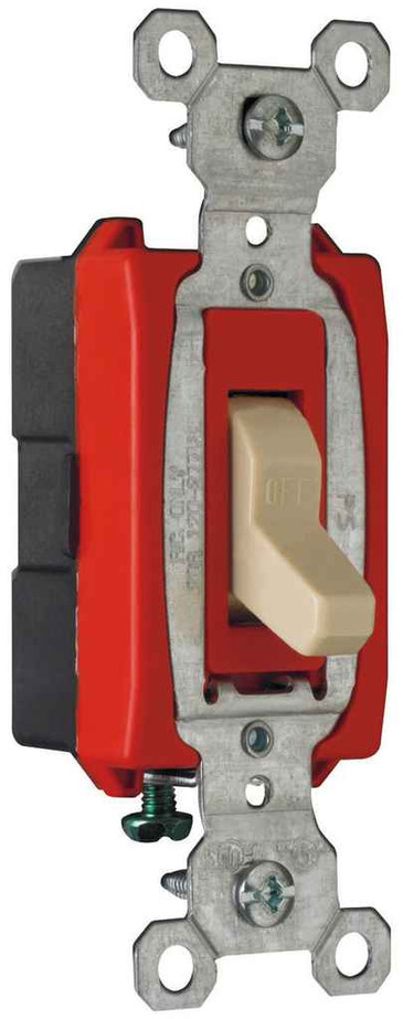 Pass & Seymour CS20AC1I Commercial Specification Grade Switch, Ivory
