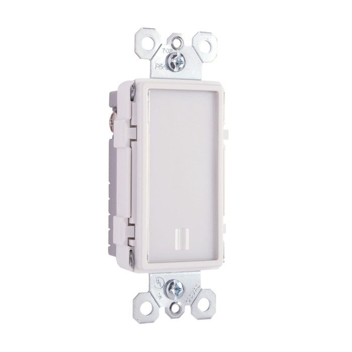 Pass & Seymour NTLFULLW Full Coverage Night Light, White Satin Polycarbonate
