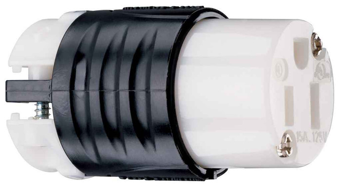 Pass & Seymour PS5269X 15A, 125V Extra-Hard Use Spec-Grade Connector, Black and White Pass & Seymour PS5269X 15A, 125V Extra-Hard Use Spec-Grade Connector, Black and White