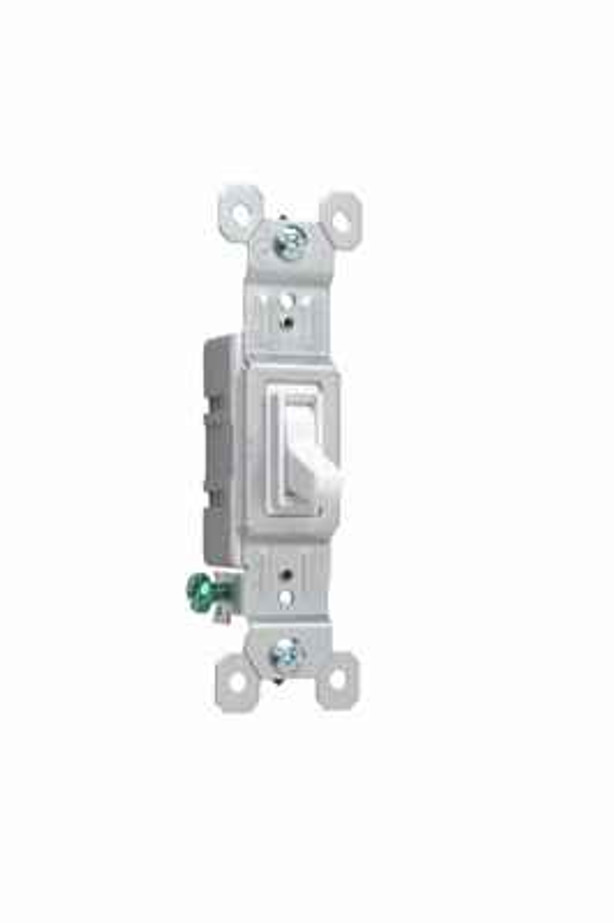 Pass & Seymour 660WG Trademaster Grounding Toggle Switch, White Pass & Seymour 660WG Trademaster Grounding Toggle Switch, White