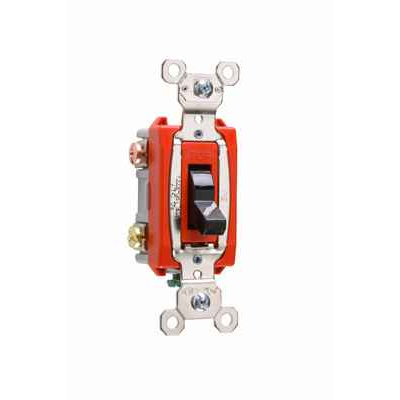 Pass & Seymour PS20AC2 Extra Heavy-Duty Spec Grade Toggle Switch, Brown