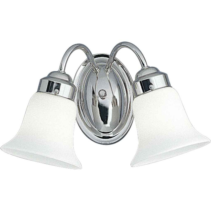Progress Lighting P3374-15 Opal Glass Two-Light Bath Bracket - P3374-15