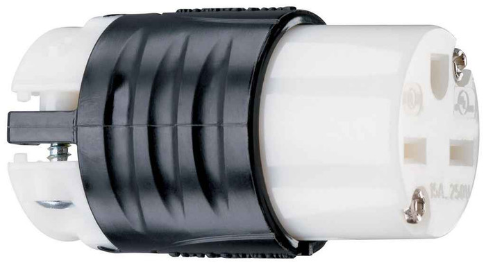 Pass & Seymour PS5669X 15A, 250V Extra-Hard Use Spec-Grade Connector, Black and White Pass & Seymour PS5669X 15A, 250V Extra-Hard Use Spec-Grade Connector, Black and White