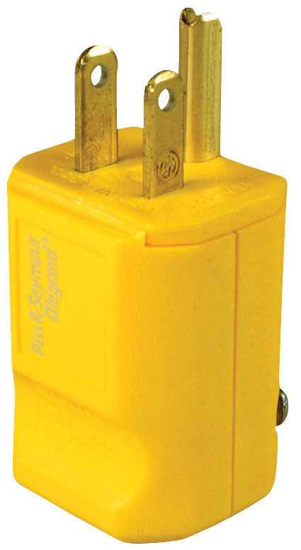 Pass & Seymour PS5965Y MaxGrip M3 Plug, Yellow
