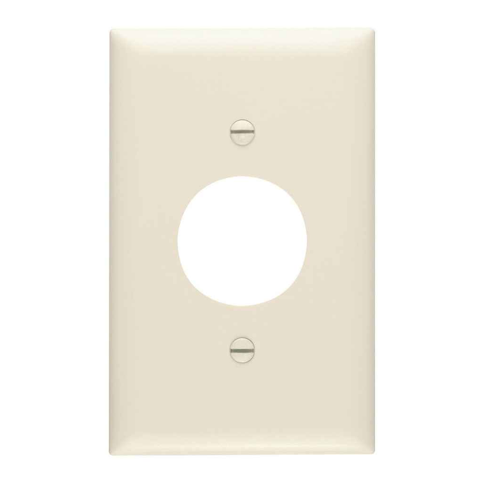 Pass & Seymour TP7LA TradeMaster 1-Gang Nylon Wallplate, Single Receptacle Opening, Light Almond