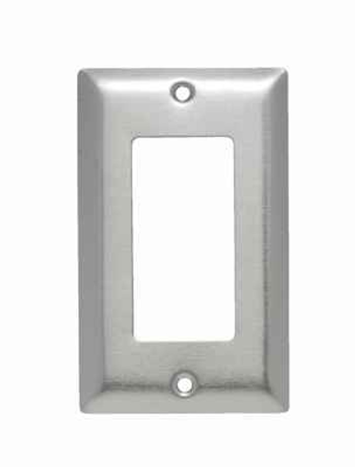 Pass & Seymour SSO26 1-Gang 302/304 Stainless Steel Wall Plate, 1 Decorator Opening