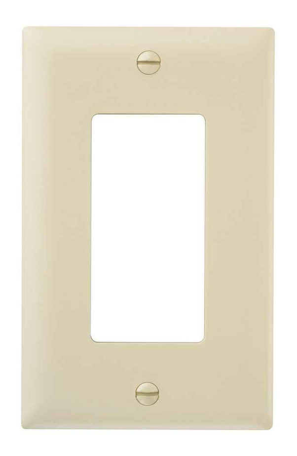Pass & Seymour TP26I TradeMaster 1-Gang Nylon Wall Plate, 1 Decorator Opening, Ivory Pass & Seymour TP26I TradeMaster 1-Gang Nylon Wall Plate, 1 Decorator Opening, Ivory