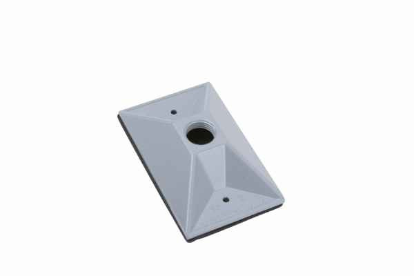 Pass & Seymour WPB11 Outdoor Lamp Cluster Cover for Single Gang Box, Gray