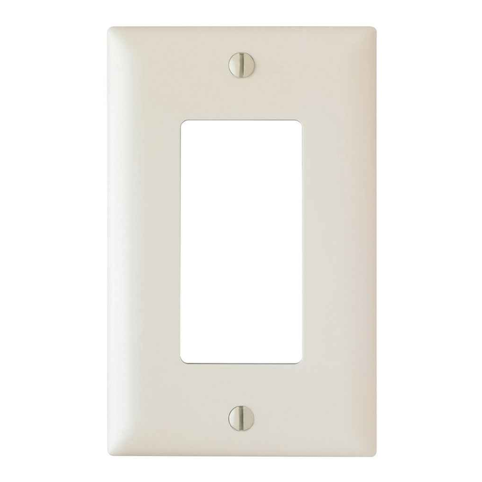 Pass & Seymour TP26LA TradeMaster 1-Gang Nylon Decorator Wall Plate, Light Almond