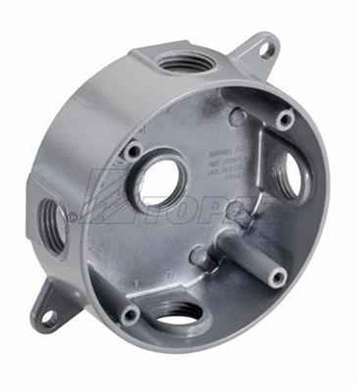 Topaz Lighting WRB1575 3/4" 5 Hole 4" Round Weatherproof Box