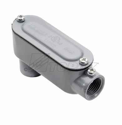 Topaz Lighting LB3SSCG 1" EMT & Rigid LB Type Combination Conduit Body with Cover & Gasket