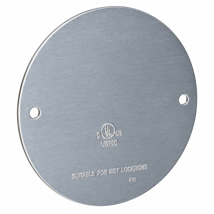 Topaz Lighting WRCB Blank Round Weatherproof Cover, Aluminum, Gasket-Sealed, 100-Pack