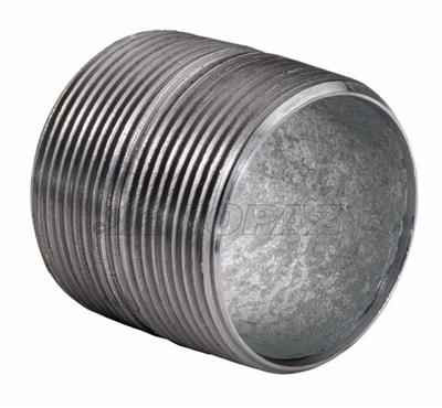 Topaz Lighting 6454 1-1/4" x Close Conduit Nipples Galvanized Steel