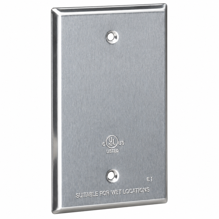Topaz Lighting WC1B Single Gang Blank Weatherproof Cover, Aluminum Powder Coat with Gasket