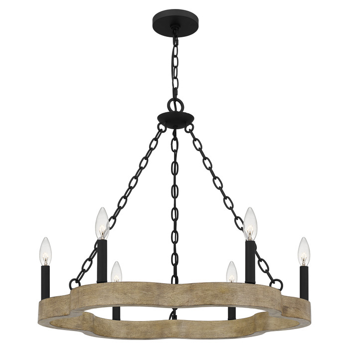 Quoizel  Farmhouse Chandelier 6 lights QZL-CRX5027