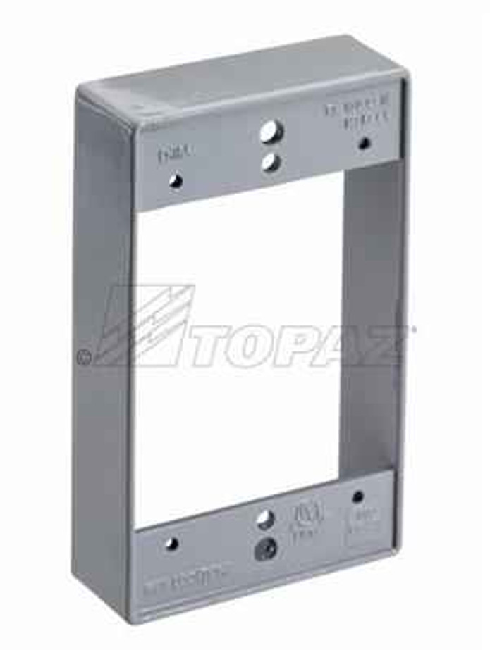 Topaz Lighting WB1EXT Rectangle Single Gang Weatherproof Extension