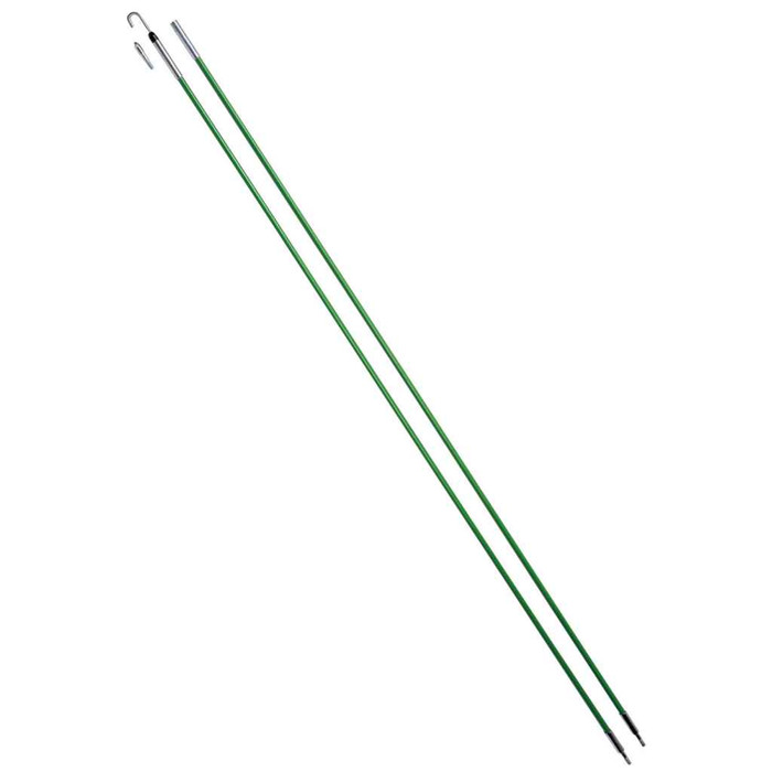 Greenlee 50105060 Fish Stix Kit: 1/4" x 24' (6.4 mm x 7.3 m) with bullet & ,J, hook nose tips