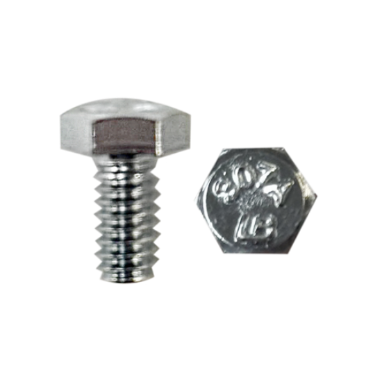 Minerallac Grade 2 Steel Hex Head Tap Bolt 3/8-16 x 3/4" Zinc Plated Fully Threaded