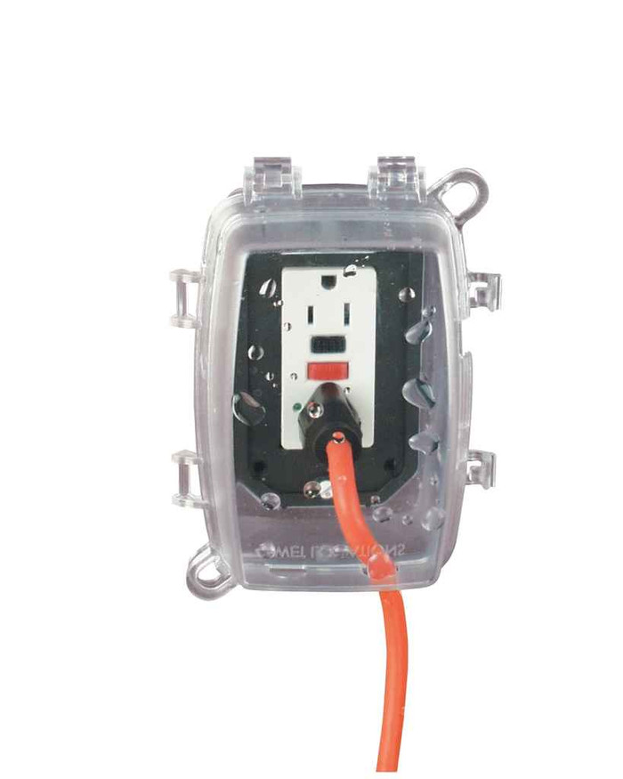 Intermatic WP1150C Plastic In-Use Weatherproof Cover, Single-Gang, Vrt/Hrz, 4.75" Clear Intermatic WP1150C Plastic In-Use Weatherproof Cover, Single-Gang, Vrt/Hrz, 4.75" Clear