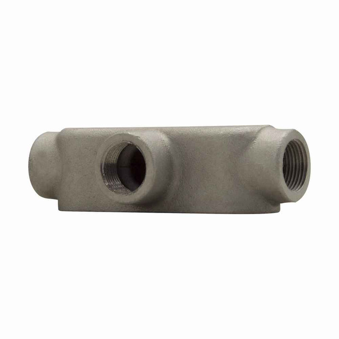 Crouse-Hinds T59 Eaton series Condulet Mark 9 conduit outlet body, Copper-free aluminum, T shape, 1-1/2"