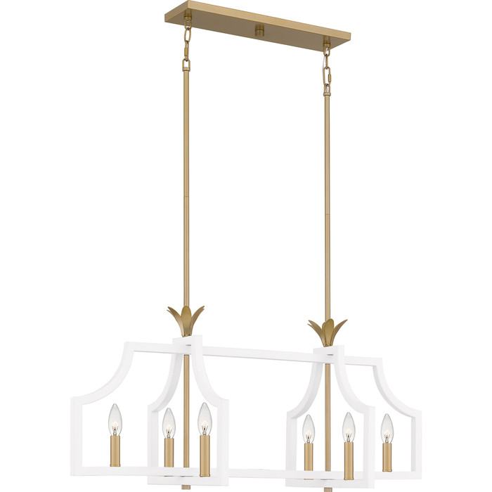 Quoizel QZL-DSL638 Traditional Linear chandelier 6 lights