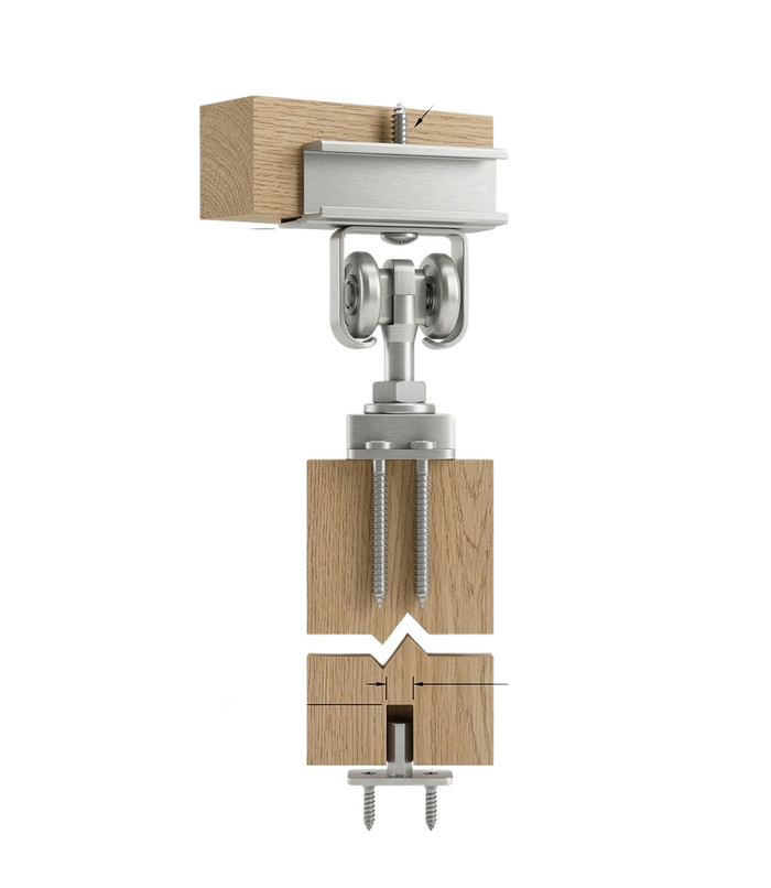 Pemko H200A Sliding Panel Track and Hardware System with 200 lb Capacity