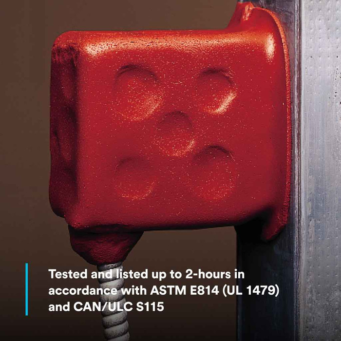 3M 7100134123 3M™ Fire Barrier Moldable Putty Pads MPP+, Red, 7 in x 7 in, 20/case