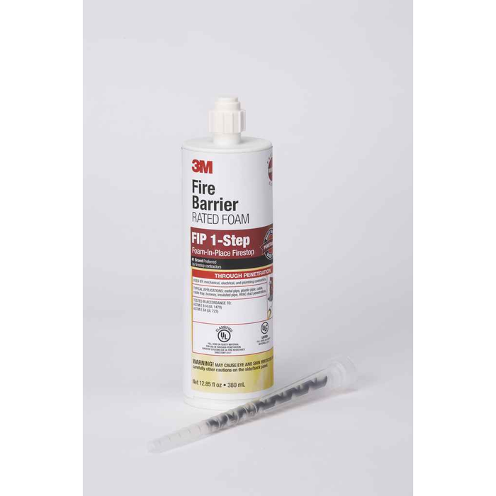 3M 7100020738 3M™ Fire Barrier Rated Foam FIP 1-Step, Maroon, 12.85 fl oz Cartridge, (6 Each) Case