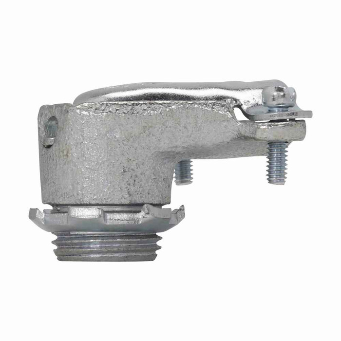 Crouse-Hinds 700 Eaton series FMC duplex type connector, AC/MC and FMC, 90° angle, Malleable iron, 3/8"