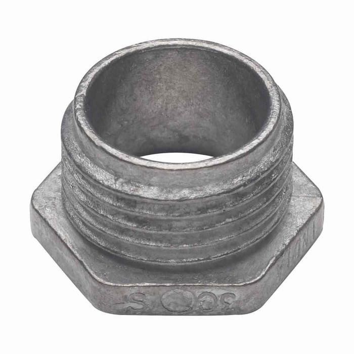 Crouse-Hinds 56D Eaton series conduit bushed (chase) nipple, Rigid/IMC, Non-insulated, Zinc die cast, 2-1/2"