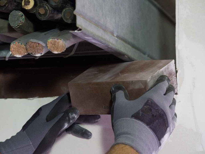 3M 7010305974 3M™ Fire Barrier Block B258, Maroon, 2.36 in x 5.12 in x 8 in, 12/Case